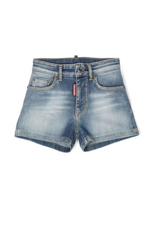 Shorts in cotone blu DSQUARED KIDS | DQ0787D0A2KDQ01